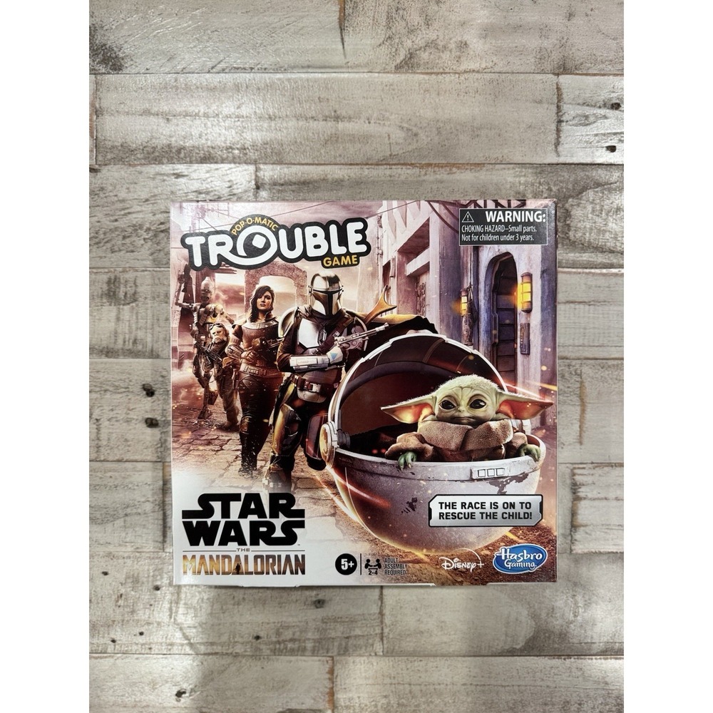 Trouble Game Star Wars Mandalorian Disney Hasbro Gaming Pop-O-Matic Baby Grogu